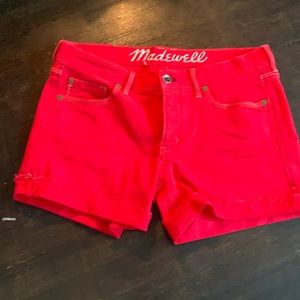 Denim Madewell shorts with a cuff
